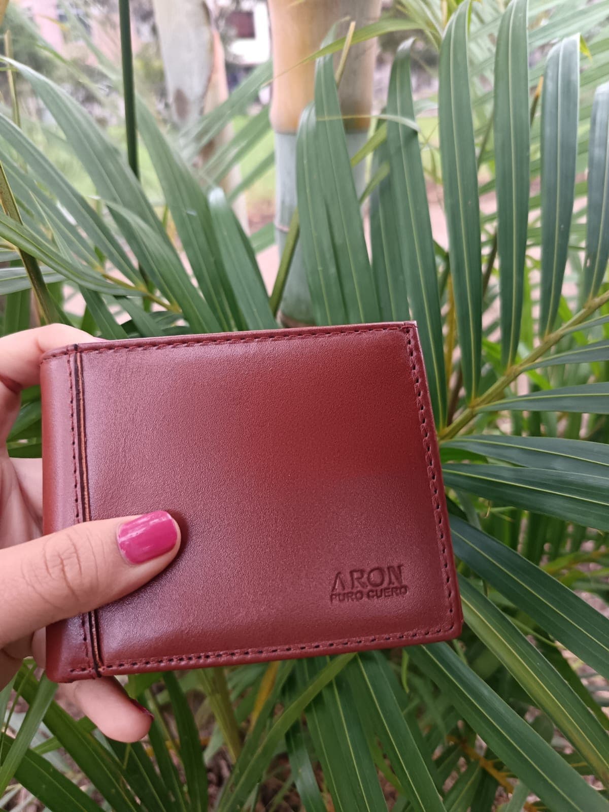 Billeteras Aron marrón y cognac